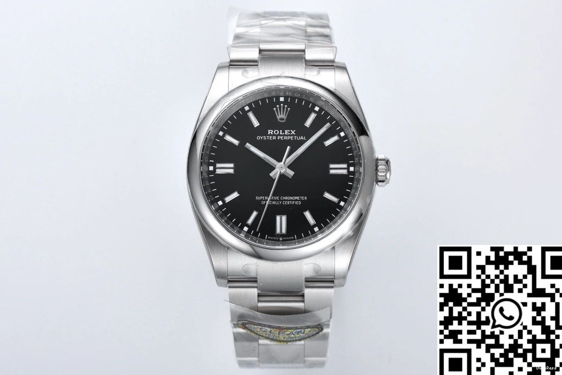 Factory Perpetual Black Rolex 41MM Clean Oyster Dial M124300-0002 0415